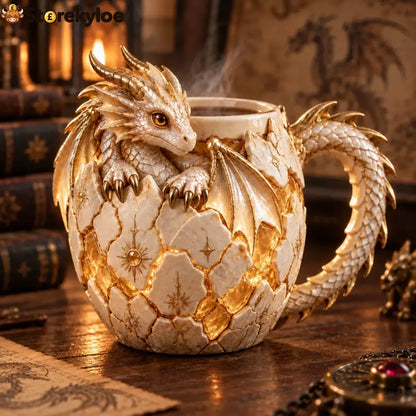 ⏳ Last Day 49% OFF – 🐉 Dragonbound Realms™ Sculpted Dragon Mug Collection | 6 Fantasy Realm Designs with Raised 3D