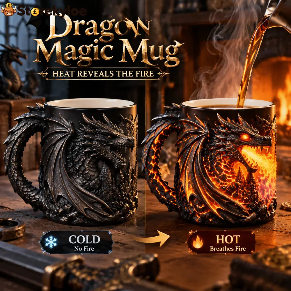 🔥 Last Day 50% OFF 🐉 Dragonfire Heat-Reveal Magic Mug 🔥