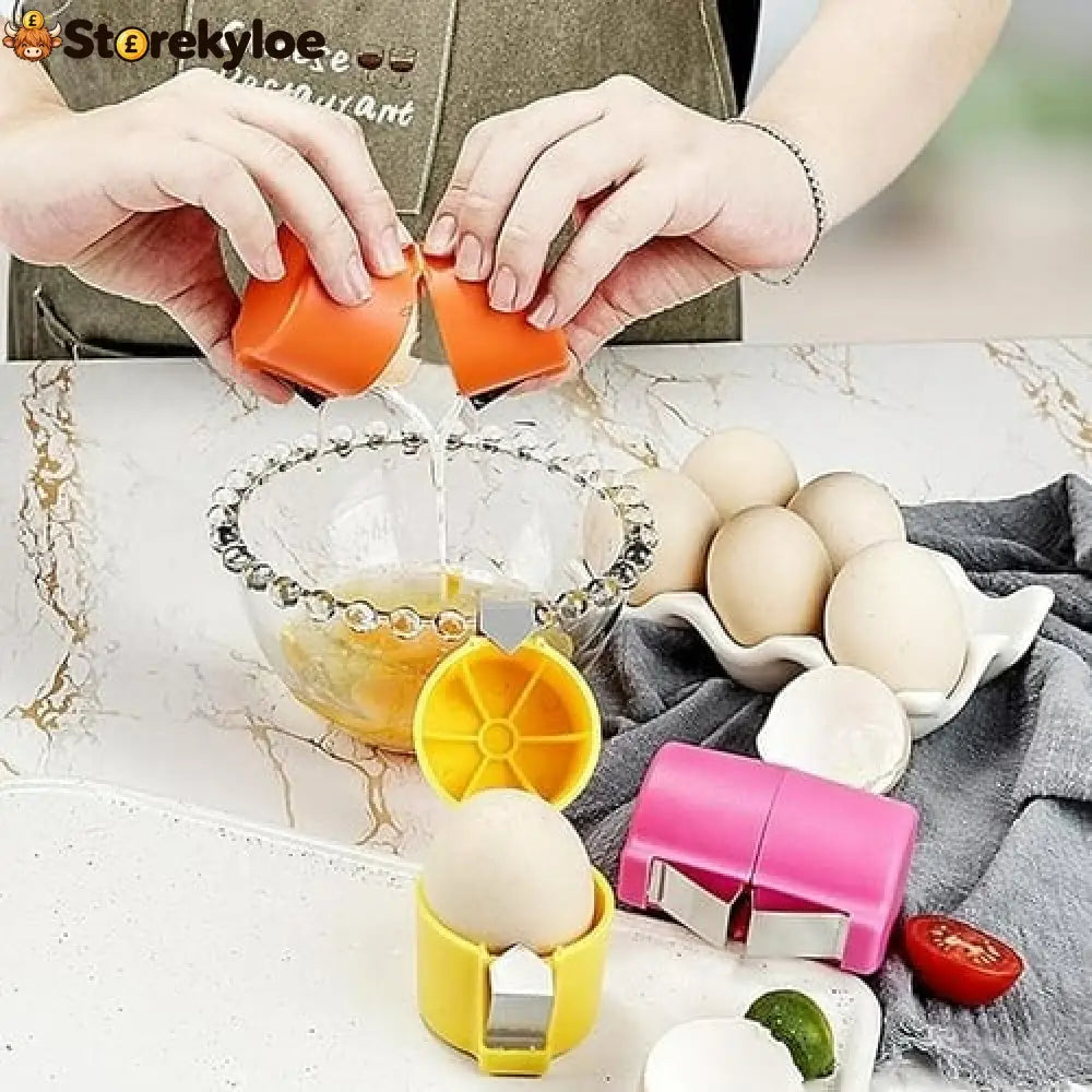 Last Day 50% OFF🥚Efficient Egg Cracking Tool, Handy Egg Separator