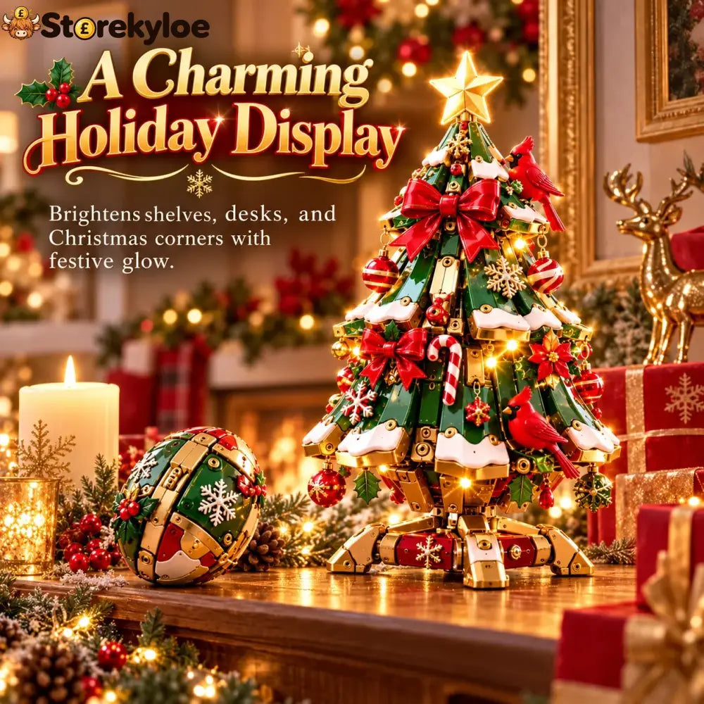🔥 Last Day 50% Off 🔥 Egg-to-christmas Tree™ Magical Transforming Toy – Cardinal Christmas Tree Holiday Gift 🎄🎁✨