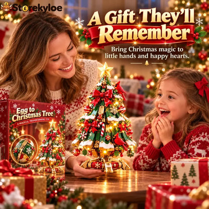 🔥 Last Day 50% Off 🔥 Egg-to-christmas Tree™ Magical Transforming Toy – Cardinal Christmas Tree Holiday Gift 🎄🎁✨