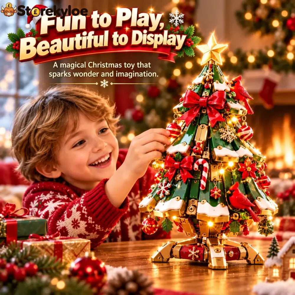 🔥 Last Day 50% Off 🔥 Egg-to-christmas Tree™ Magical Transforming Toy – Cardinal Christmas Tree Holiday Gift 🎄🎁✨