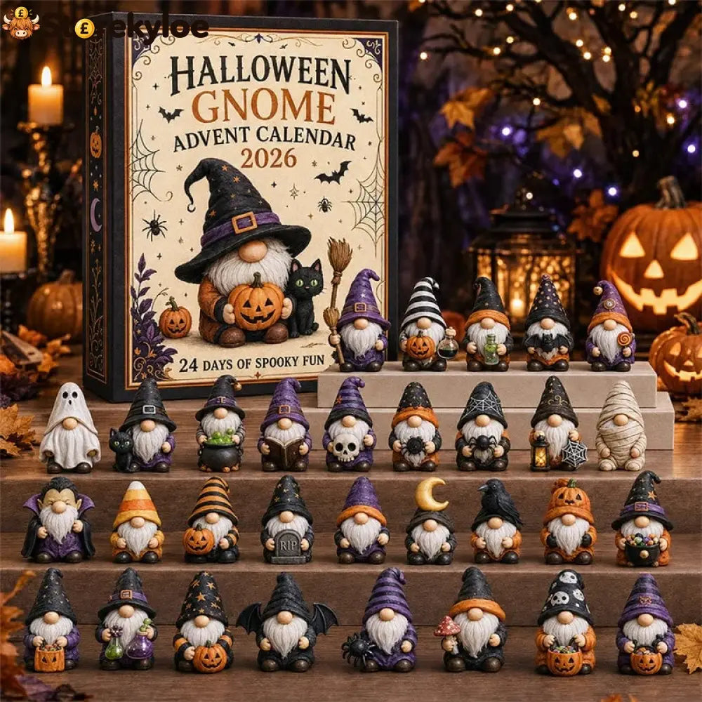 🔥Last Day 50% OFF 🧙 Gnome Advent Calendar 2026 – 24 Days of Whimsical Holiday Surprises 🎁✨ - Halloween Gnome