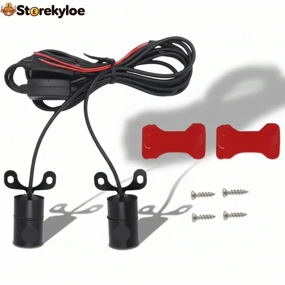 🔥 LAST DAY 50% OFF 🏍️ IP67 Waterproof & Dustproof Angel Wing Motorcycle LED Projector Lights (1 Pair)