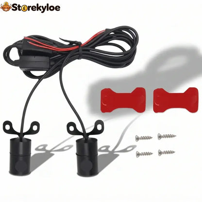 🔥 LAST DAY 50% OFF 🏍️ IP67 Waterproof & Dustproof Angel Wing Motorcycle LED Projector Lights (1 Pair)