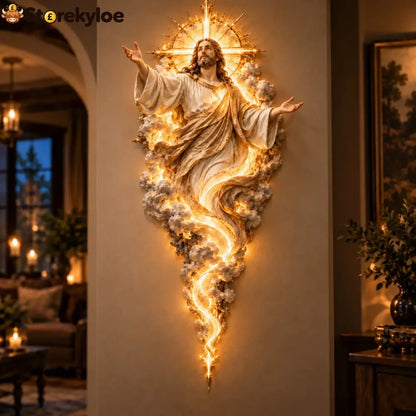 🔥Last Day 50% OFF - ✝️ Light of the World Jesus Wall Sculpture – A Radiant Symbol of Faith for the Home
