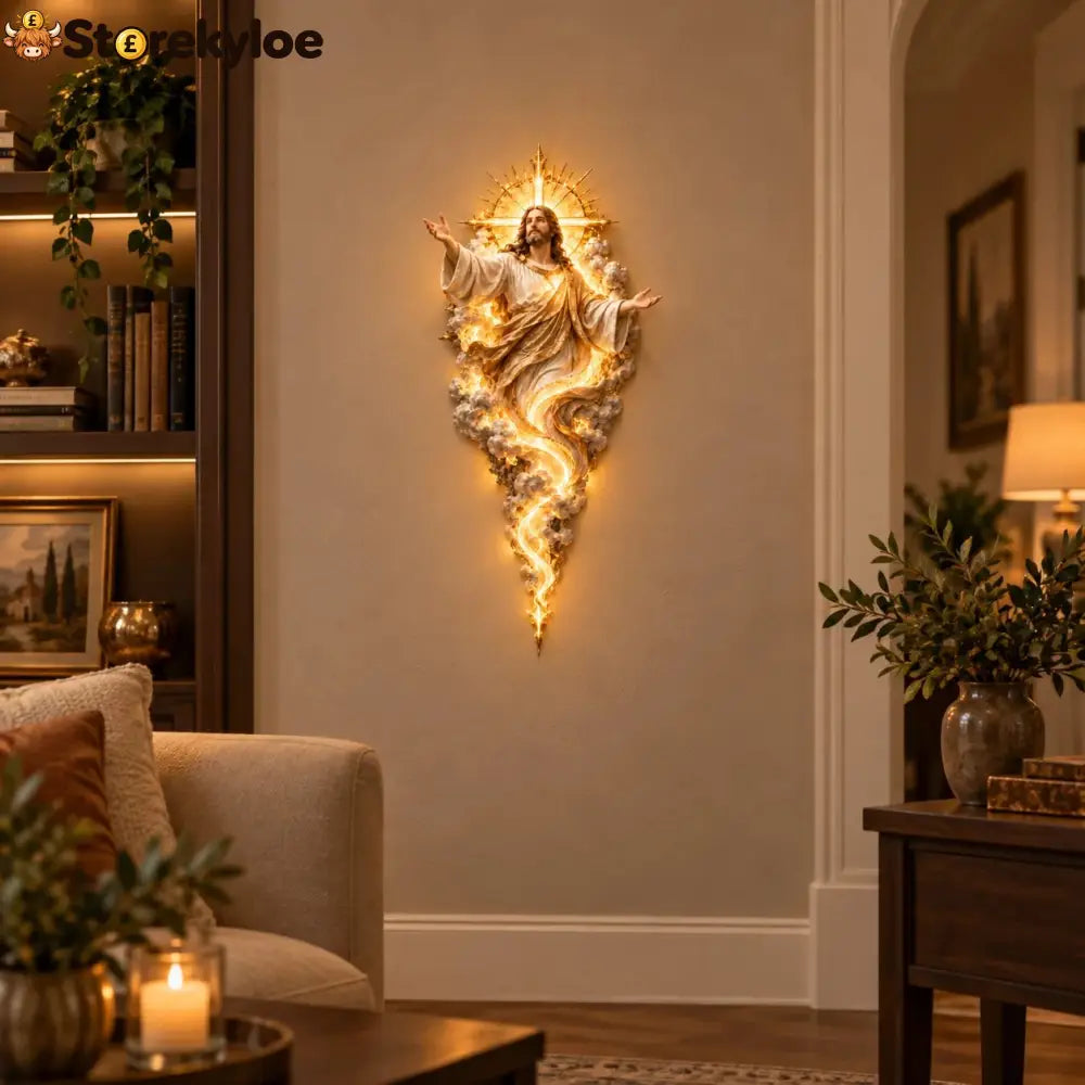 🔥Last Day 50% OFF - ✝️ Light of the World Jesus Wall Sculpture – A Radiant Symbol of Faith for the Home