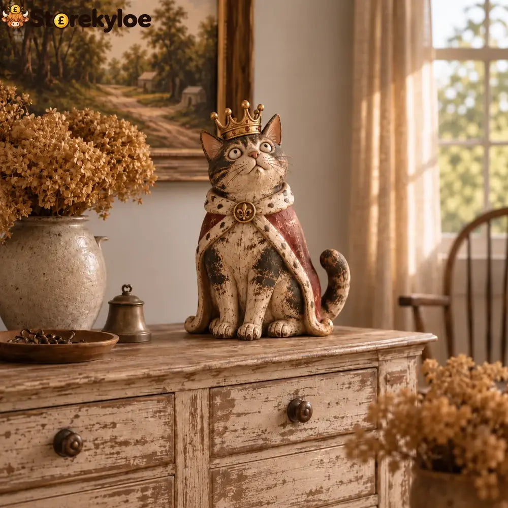🔥last Day 50% Off - 🐈 Medieval Cat Court, Whimsical Vintage Cat Figurines - Variant 2