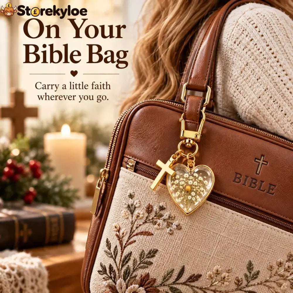 ⏳ Last Day 50% OFF –✝️ Mustard Seed Faith Keychain, Keep Believing