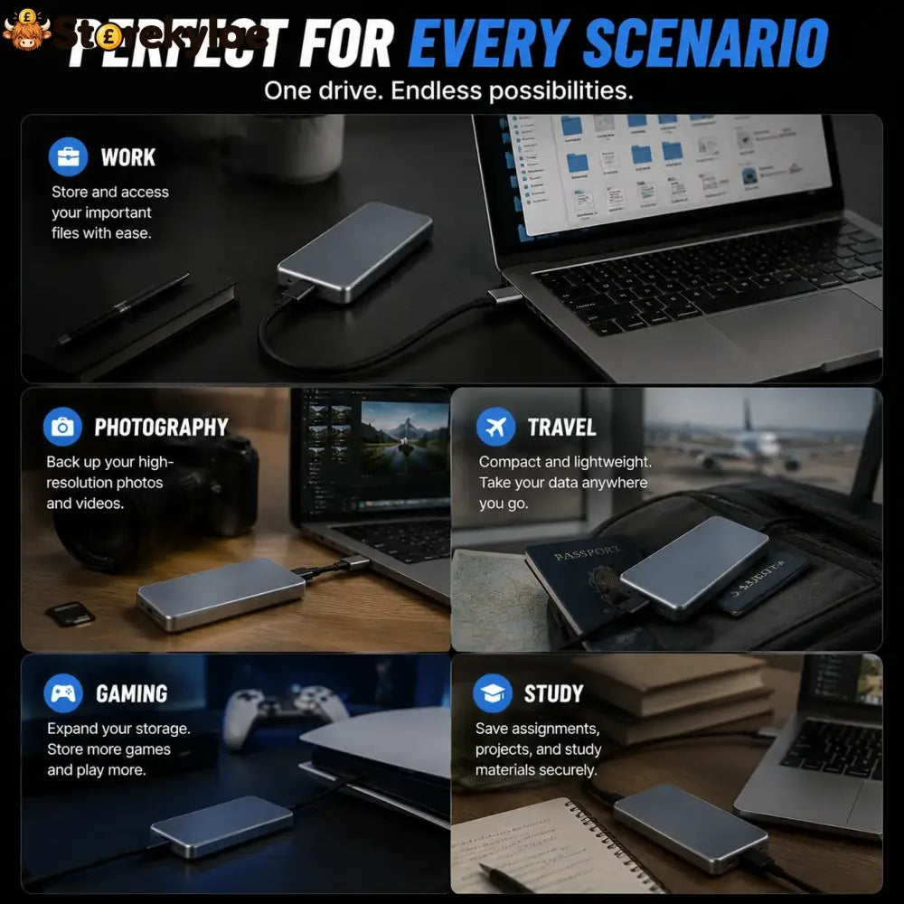 🔥 LAST DAY 50% OFF-Portable External SSD – Protect Your Photos Videos & Important Files