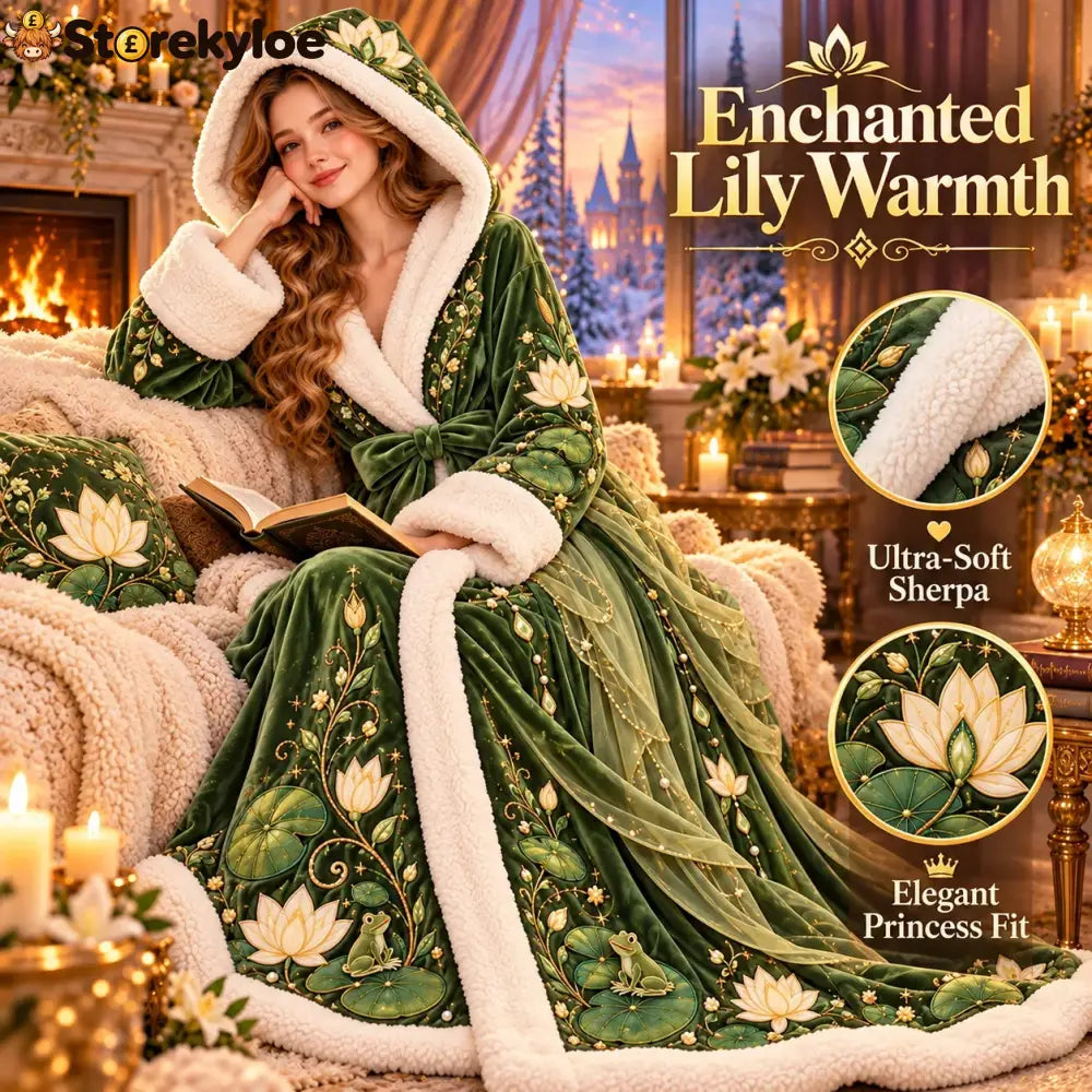 🔥Last Day 50% OFF-👑 Princess Heated Robe ✨ Wrap Yourself in Royal Warmth - green