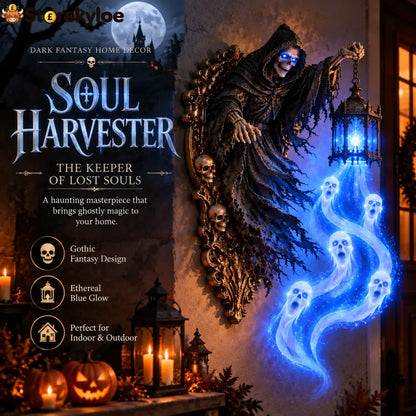 🎃 Last Day 50% OFF | Soul Harvester™ Haunted Lantern Wall Decor 👻