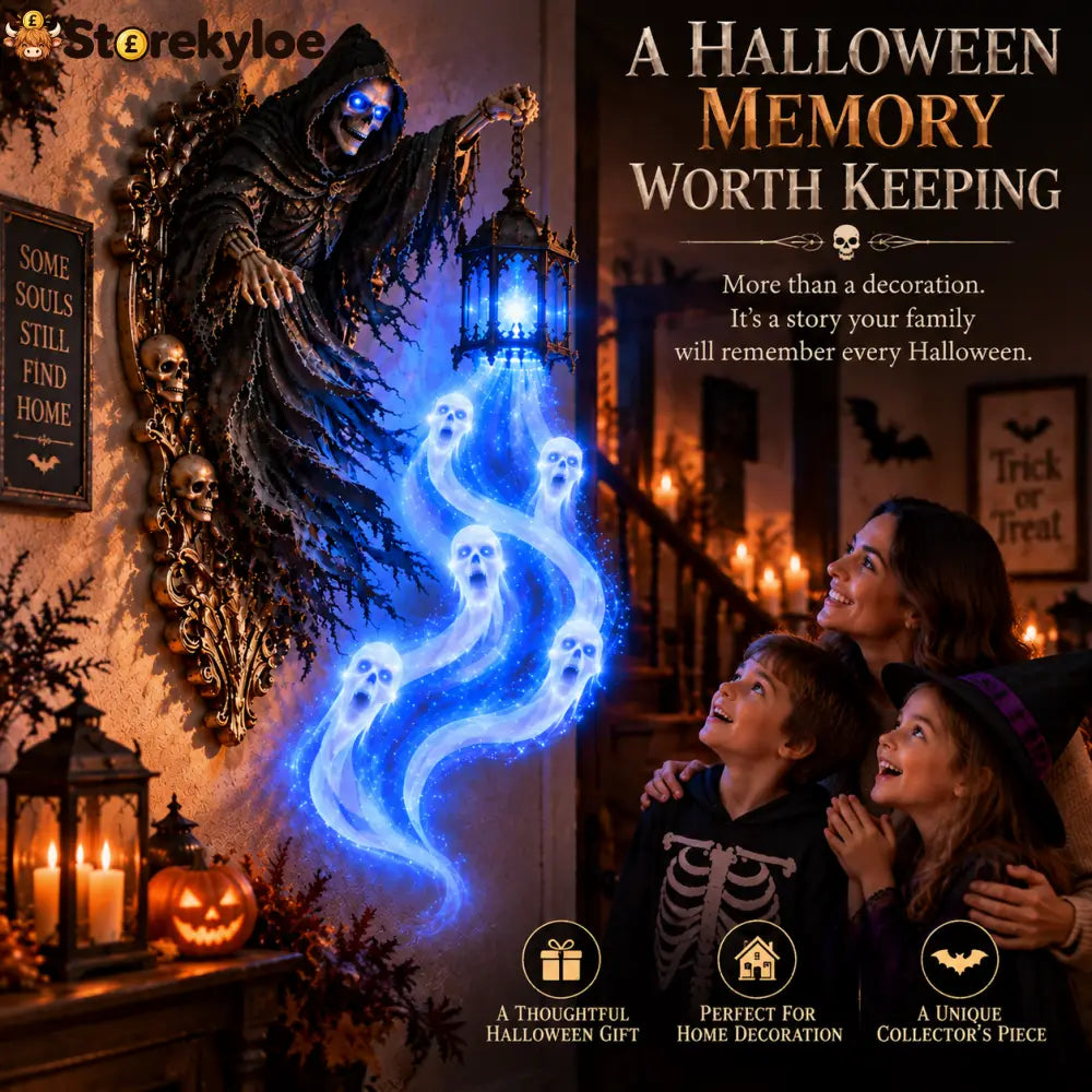 🎃 Last Day 50% OFF | Soul Harvester™ Haunted Lantern Wall Decor 👻