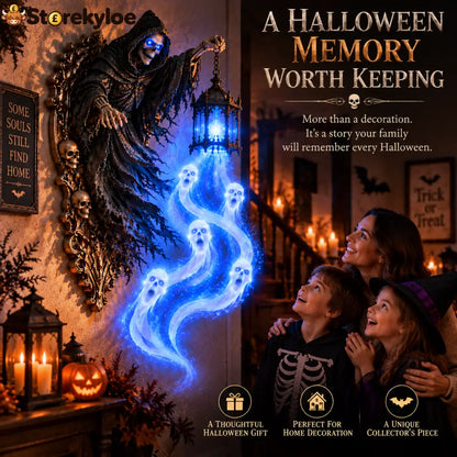 🎃 Last Day 50% OFF | Soul Harvester™ Haunted Lantern Wall Decor 👻