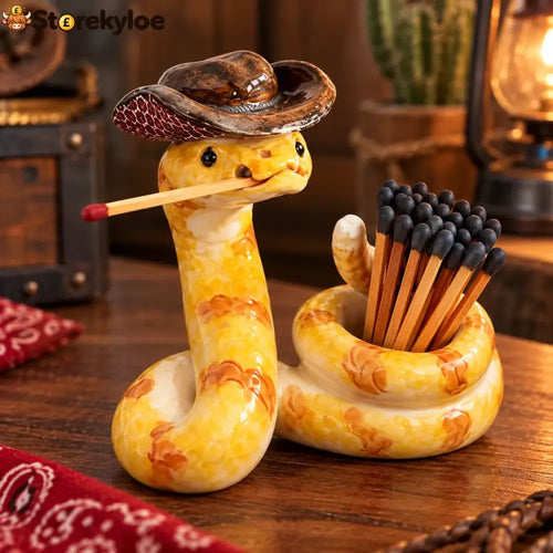 🔥LAST DAY 50% OFF🤠The Cowboy Rattler – Funny Western Match Holder🐍🔥 - 🐍 Snake Matchbox - 1 Pack