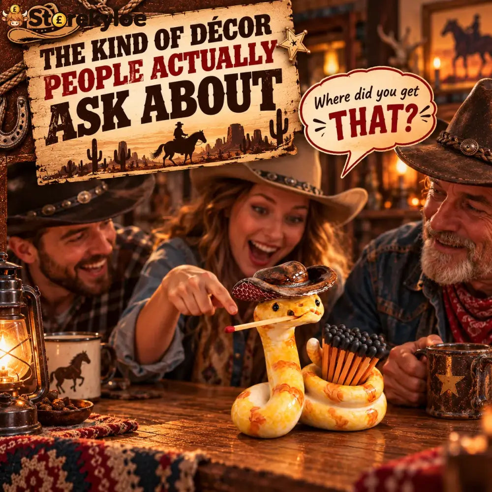 🔥LAST DAY 50% OFF🤠The Cowboy Rattler – Funny Western Match Holder🐍🔥 - 🐍 Snake Matchbox - 1 Pack