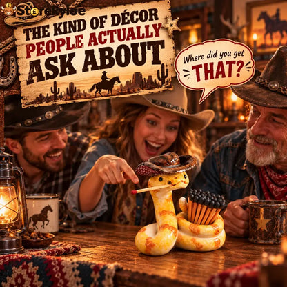 🔥LAST DAY 50% OFF🤠The Cowboy Rattler – Funny Western Match Holder🐍🔥 - 🐍 Snake Matchbox - 1 Pack