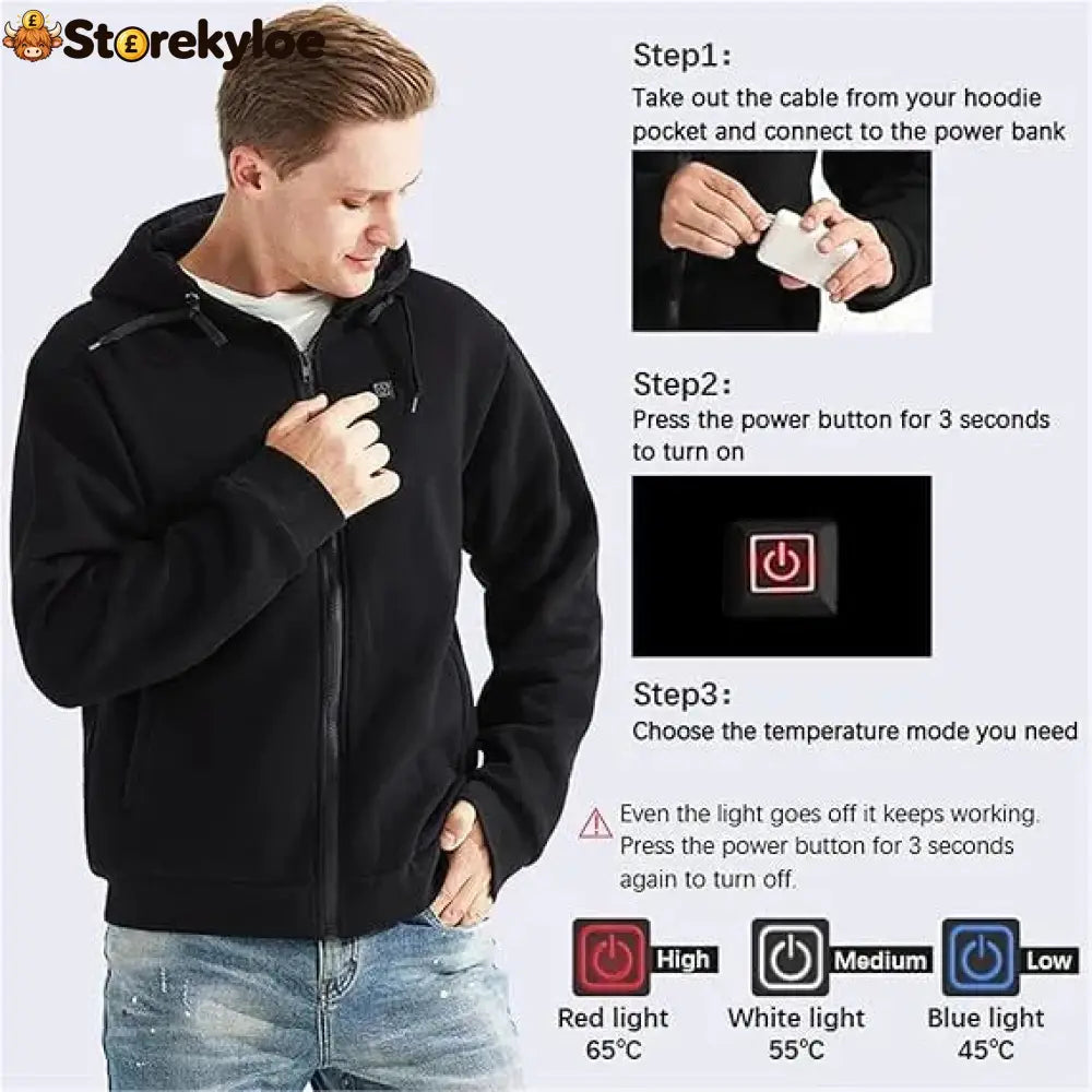 LAST DAY 50% OFF - 🎁 Unisex Heated Hoodie
