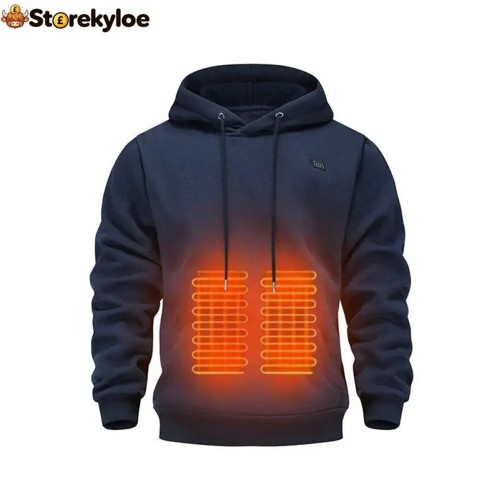 LAST DAY 50% OFF - 🎁 Unisex Heated Hoodie - Blue / S