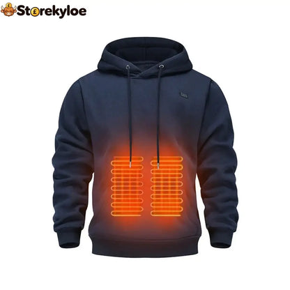 LAST DAY 50% OFF - 🎁 Unisex Heated Hoodie - Blue / S