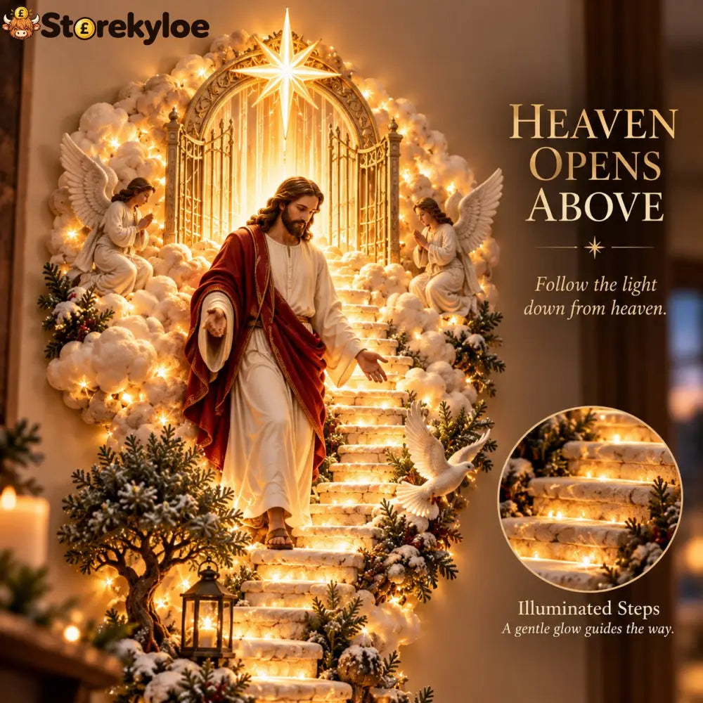 ✨ Last Day – 60% OFF!✨ Jesus Light of Heaven Christmas Wall Hanging✝️