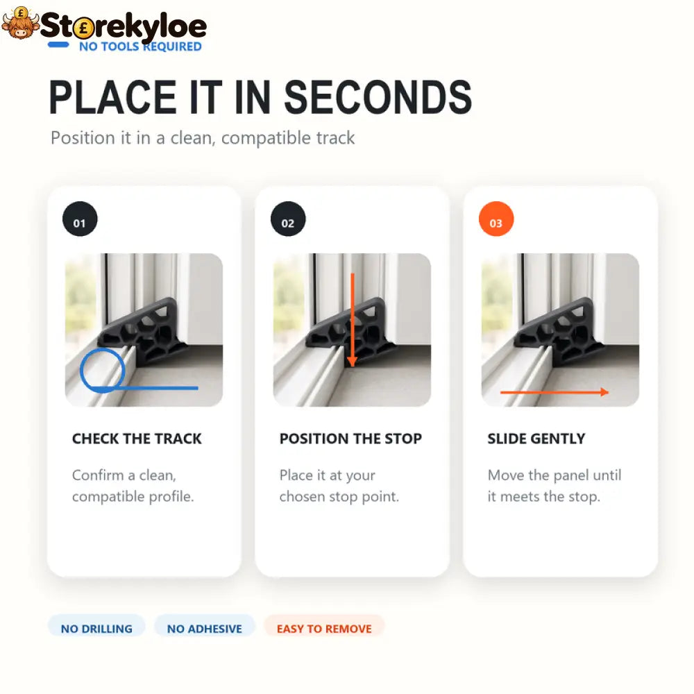 🔥Last Day-Buy 1 Get 2 Free!🚪✨ Less Slamming--Secure Track Door Stop - Home Decoration