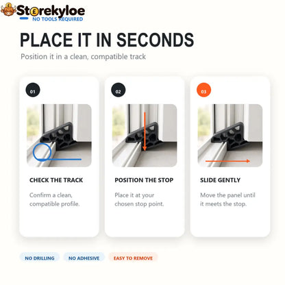 🔥Last Day-Buy 1 Get 2 Free!🚪✨ Less Slamming--Secure Track Door Stop - Home Decoration