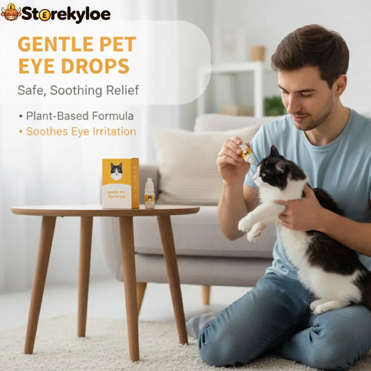 🏆LAST DAY BUY 2 GET 1 FREE!!🐕👁️Gentle Pet Eye Drops for Dogs & Cats | Neutral pH, No Burn Formula - Relieve Eye Inflammation, Clean Tear Stains & Refresh Pet Eyes
