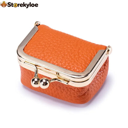 🏆LAST DAY SALE 49% OFF✨Genuine Leather Mini Jewelry Box - ORANGE