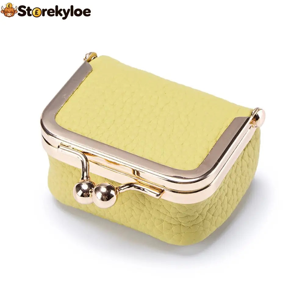 🏆LAST DAY SALE 49% OFF✨Genuine Leather Mini Jewelry Box - YELLOW