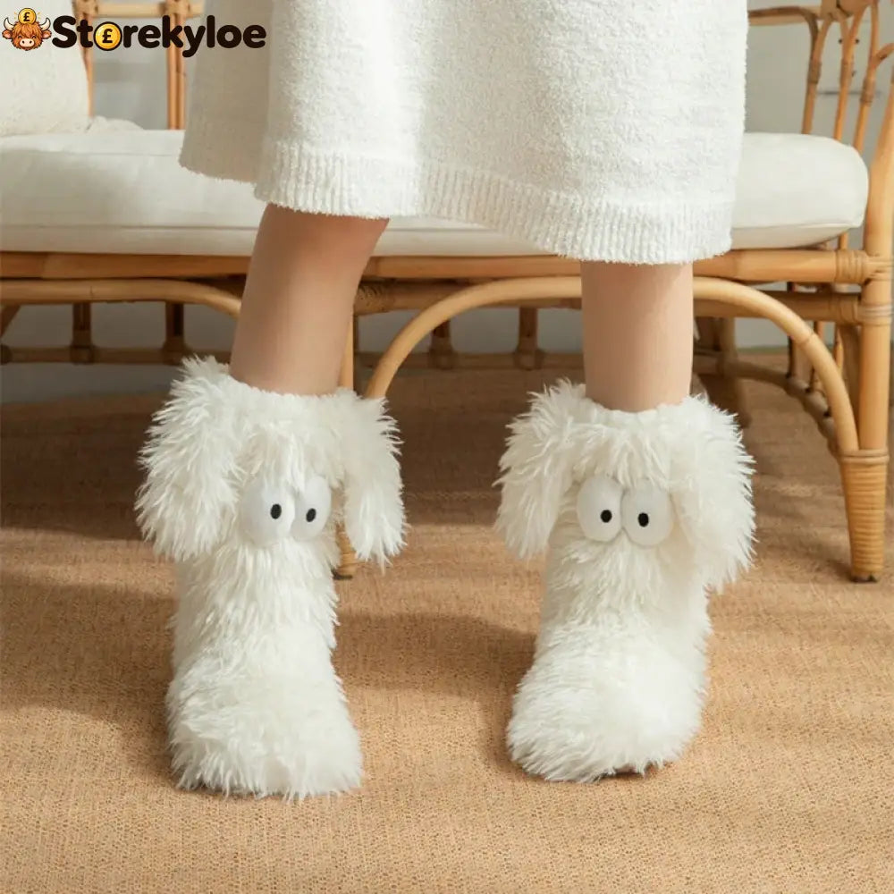 💗last Day Sale 50% Off⚡50k+ Sold💕women’s Plush Slippers Socks Floor Socks Winter Home Indoor Thickened Fleece-lined