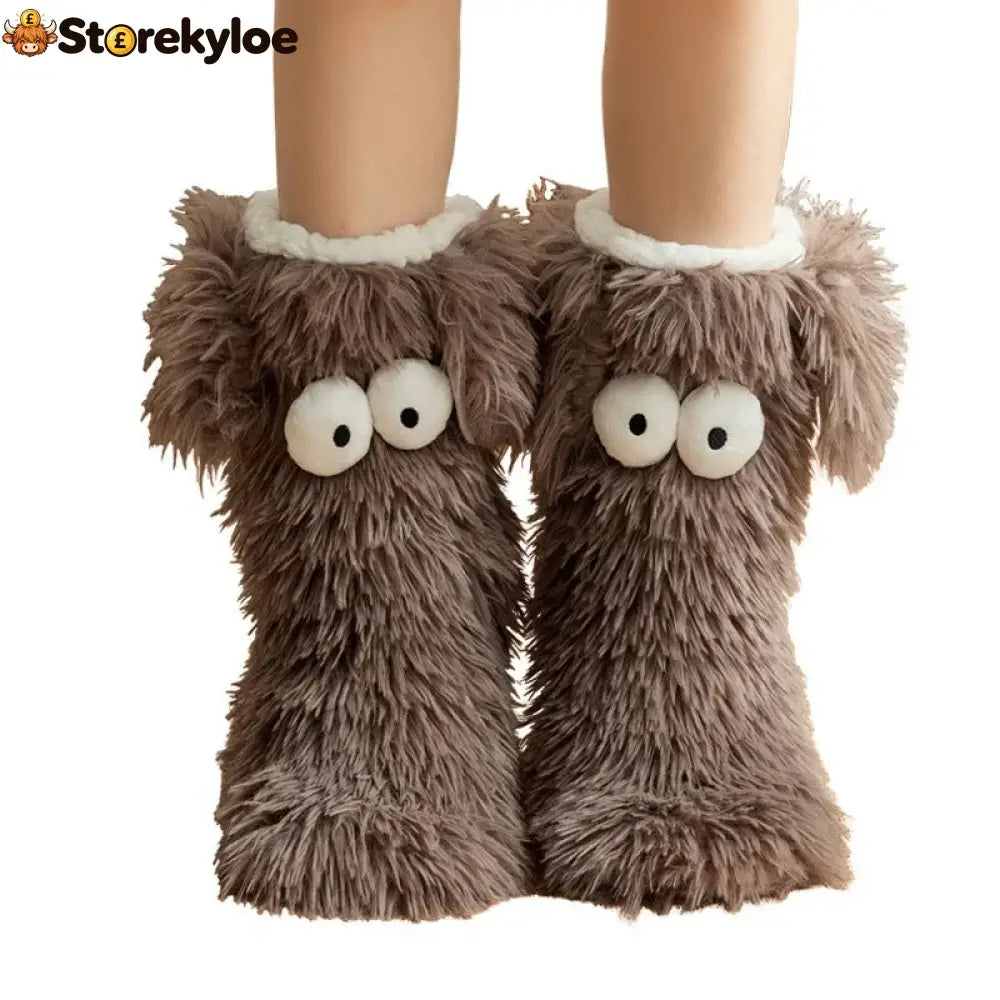 💗last Day Sale 50% Off⚡50k+ Sold💕women’s Plush Slippers Socks Floor Socks Winter Home Indoor Thickened Fleece-lined