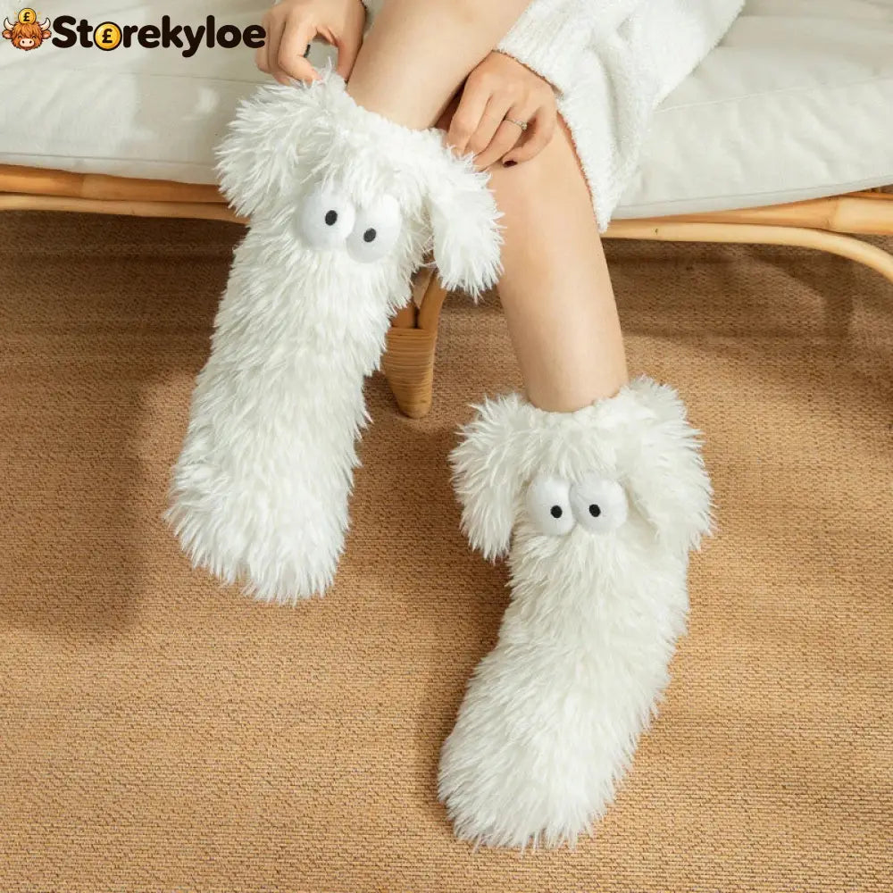 💗last Day Sale 50% Off⚡50k+ Sold💕women’s Plush Slippers Socks Floor Socks Winter Home Indoor Thickened Fleece-lined