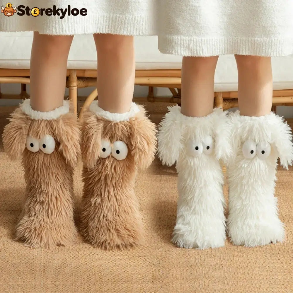 💗last Day Sale 50% Off⚡50k+ Sold💕women’s Plush Slippers Socks Floor Socks Winter Home Indoor Thickened Fleece-lined