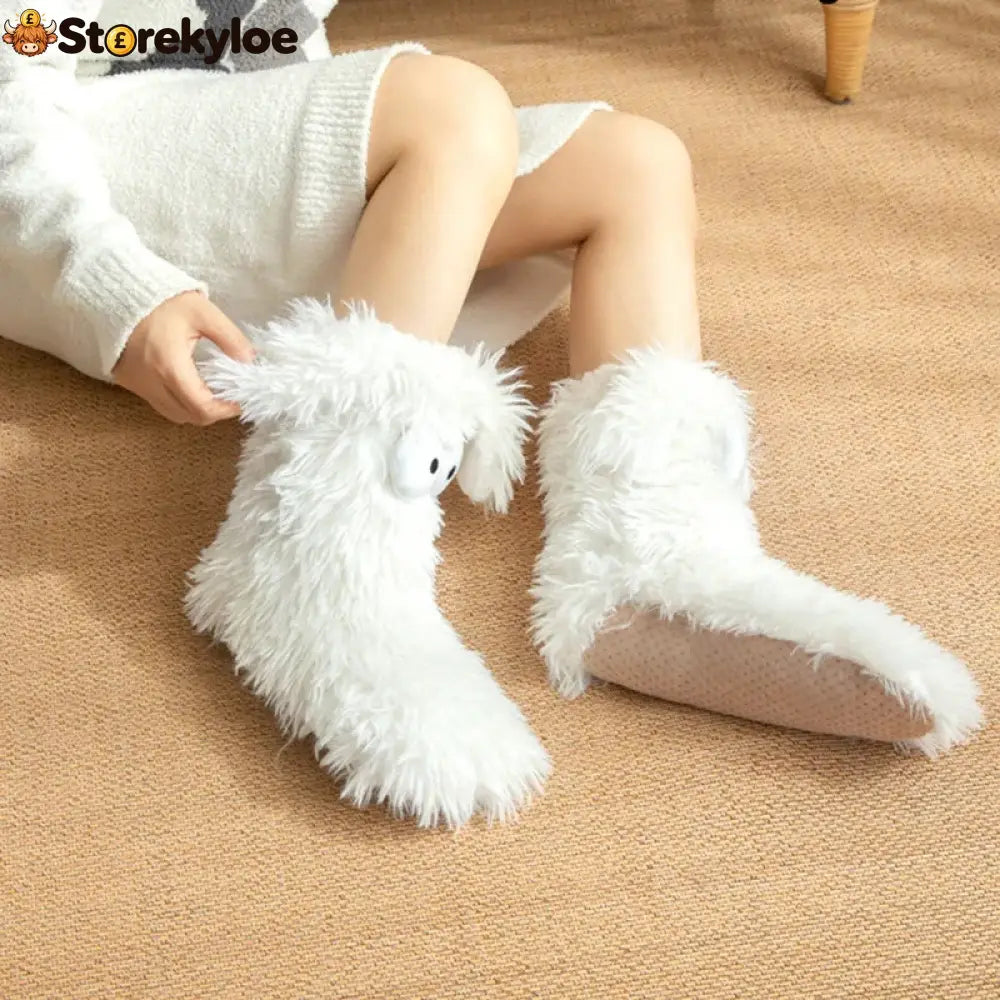 💗last Day Sale 50% Off⚡50k+ Sold💕women’s Plush Slippers Socks Floor Socks Winter Home Indoor Thickened Fleece-lined