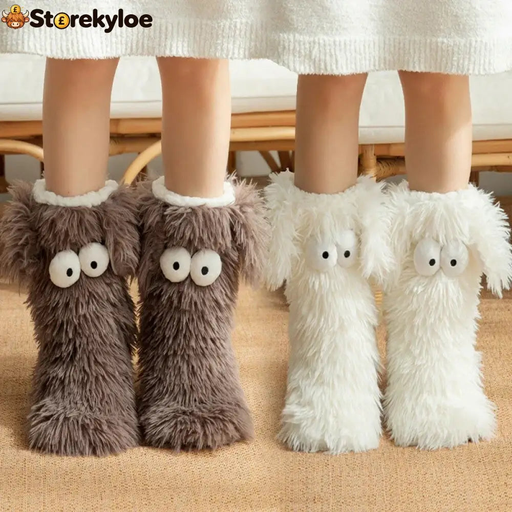 💗last Day Sale 50% Off⚡50k+ Sold💕women’s Plush Slippers Socks Floor Socks Winter Home Indoor Thickened Fleece-lined