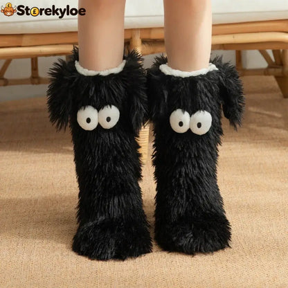 💗last Day Sale 50% Off⚡50k+ Sold💕women’s Plush Slippers Socks Floor Socks Winter Home Indoor Thickened Fleece-lined