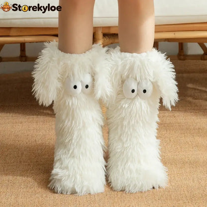 💗last Day Sale 50% Off⚡50k+ Sold💕women’s Plush Slippers Socks Floor Socks Winter Home Indoor Thickened Fleece-lined