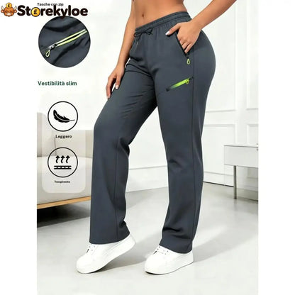 🔥LAST DAY SALE 50% OFF!!🔥Women’s Straight-Leg Cargo Trousers – Elastic Waist 6-Pocket Casual Pants for Work Travel &