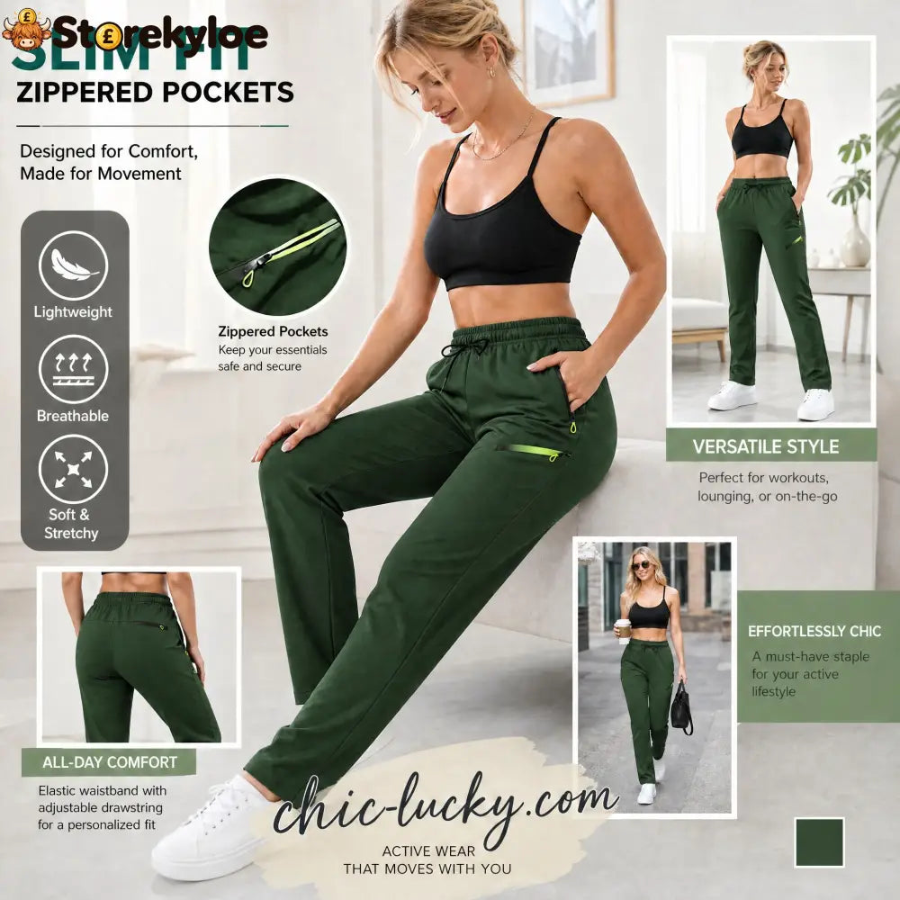 🔥LAST DAY SALE 50% OFF!!🔥Women’s Straight-Leg Cargo Trousers – Elastic Waist 6-Pocket Casual Pants for Work Travel &