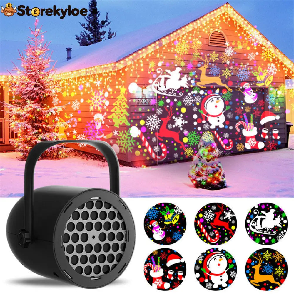 💥💥LAST DAY SALE ONLY ￡9.99!!🔥🎅【🎁Best Christmas Gift🎁】🎄16-Pattern USB Christmas Projector Light