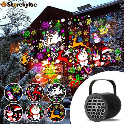 💥💥LAST DAY SALE ONLY ￡9.99!!🔥🎅【🎁Best Christmas Gift🎁】🎄16-Pattern USB Christmas Projector Light