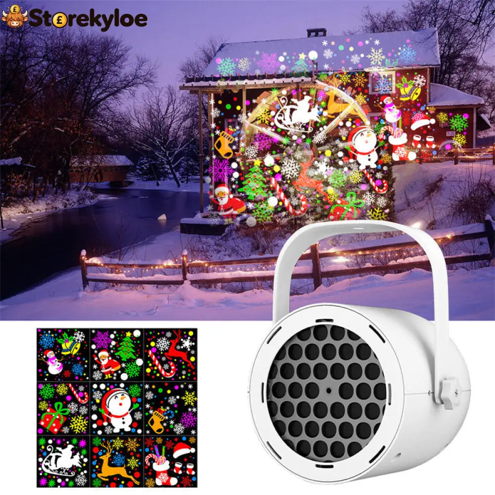 💥💥LAST DAY SALE ONLY ￡9.99!!🔥🎅【🎁Best Christmas Gift🎁】🎄16-Pattern USB Christmas Projector Light