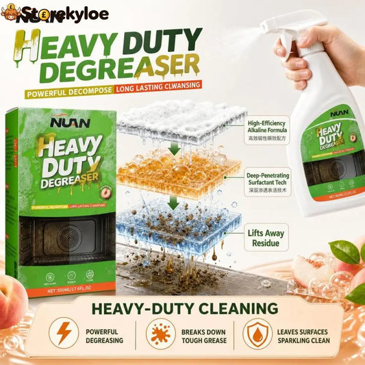 ⏳LAST DAY SALE ONLY ￡7.99!!🔥NUAN Heavy-Duty Kitchen Degreaser Spray 🧼🔥Powerful Multi-Surface Cleaner for Ovens, Hobs, Grills & Extractor Hoods