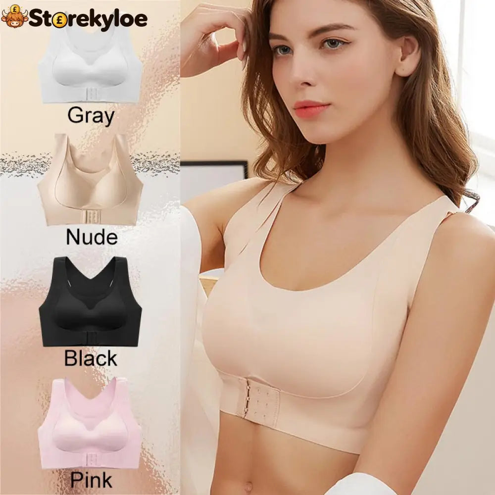 🏆 Last Day Special Price £9.99 ! 💐AlignLift Posture-Perfect Wireless Bra – Posture Correction (The leopard-print style is sold out)💕