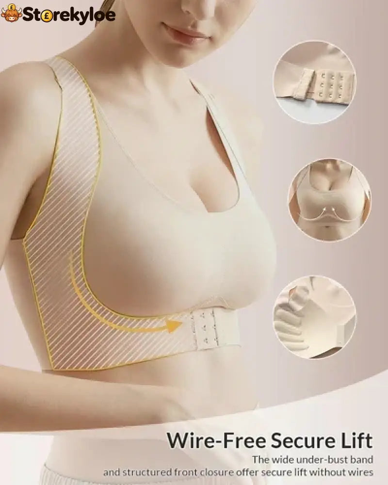 🏆 Last Day Special Price £9.99 ! 💐AlignLift Posture-Perfect Wireless Bra – Posture Correction (The leopard-print style is sold out)💕