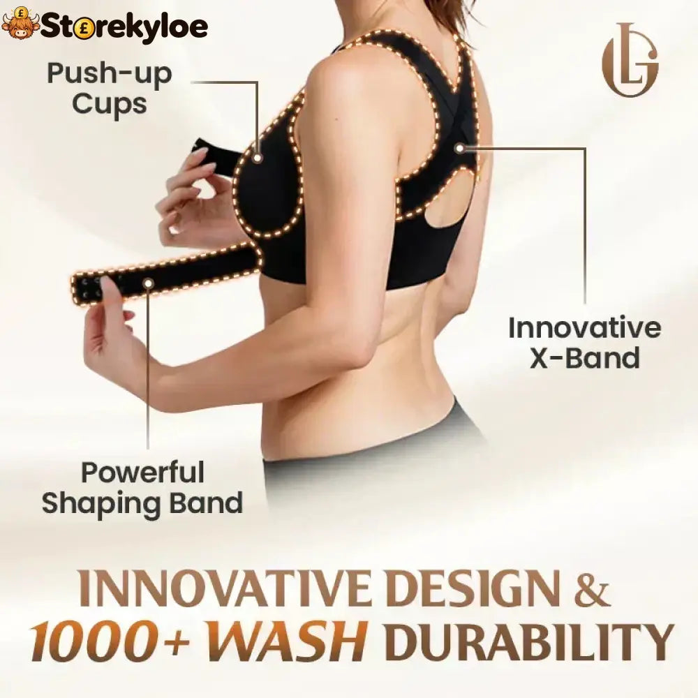 🏆 Last Day Special Price £9.99 ! 💐AlignLift Posture-Perfect Wireless Bra – Posture Correction (The leopard-print style is sold out)💕