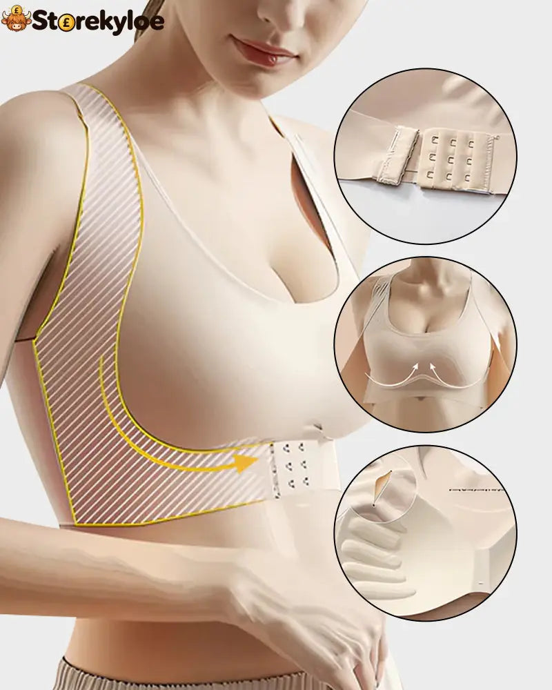 🏆 Last Day Special Price £9.99 ! 💐AlignLift Posture-Perfect Wireless Bra – Posture Correction (The leopard-print style is sold out)💕