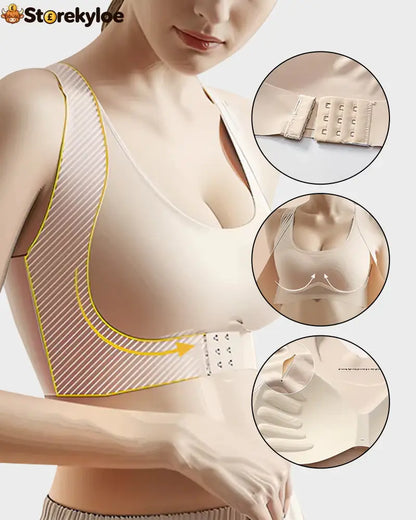 🏆 Last Day Special Price £9.99 ! 💐AlignLift Posture-Perfect Wireless Bra – Posture Correction (The leopard-print style is sold out)💕