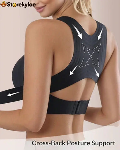 🏆 Last Day Special Price £9.99 ! 💐AlignLift Posture-Perfect Wireless Bra – Posture Correction (The leopard-print style is sold out)💕